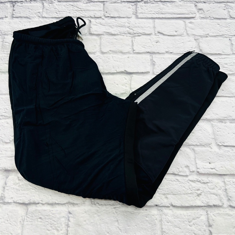 Bellwether Vintage Mens Black Cycling Pants Ankle Zip Reflective USA XL Stretch